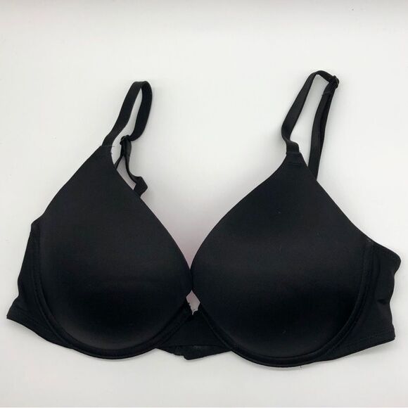 PINK Victoria’s Secret Black Wear Everywhere‎ Pushup Bra 34C - Picture 1 of 7